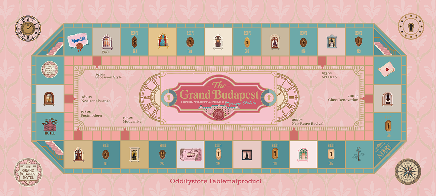 Escape Budapest Chess Desk Mat