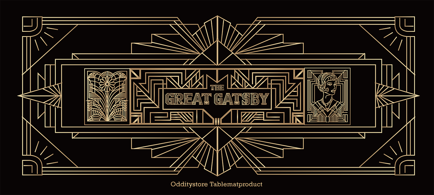Gatsby Golden Dream Desk Mat